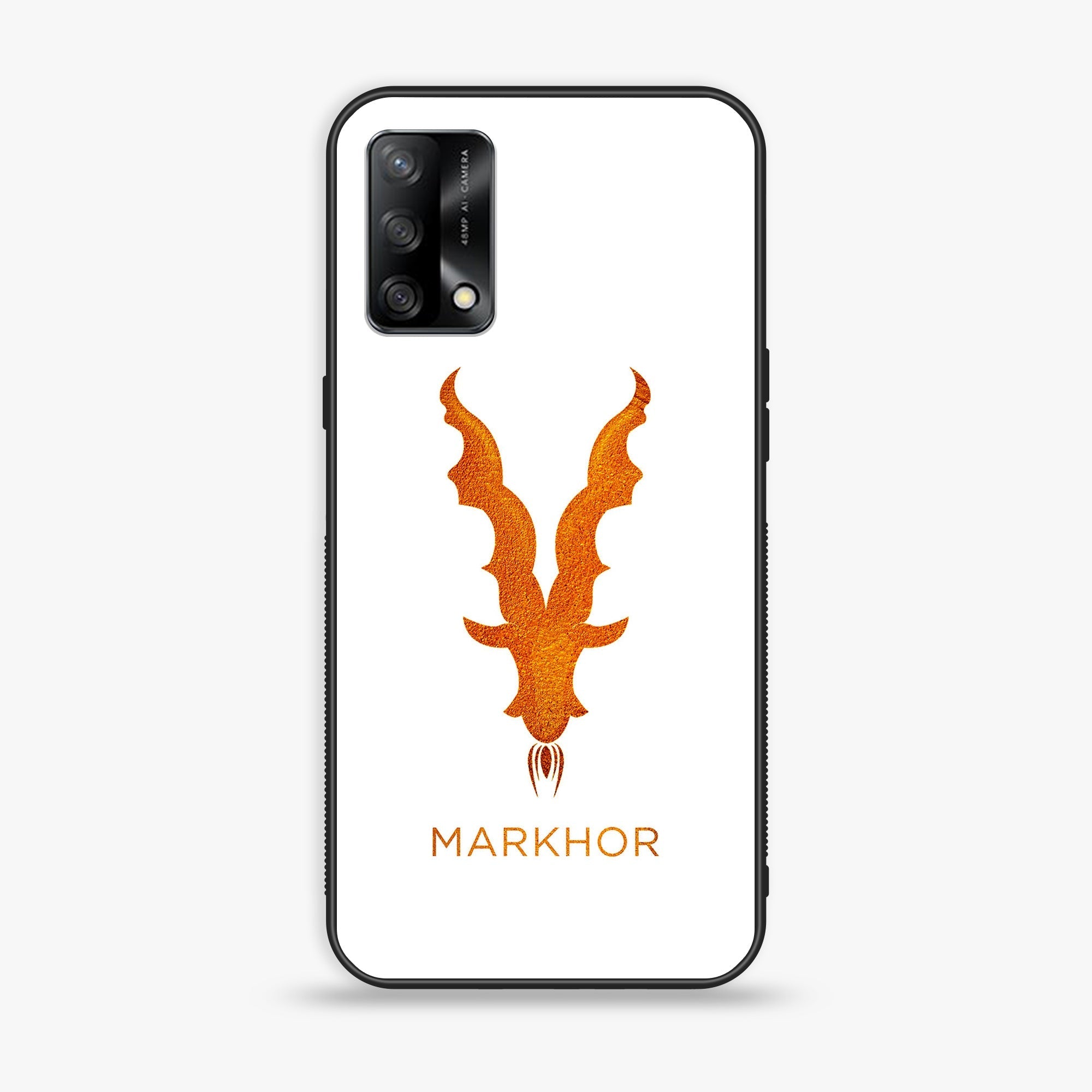 Oppo F19s  - Markhor Series - Premium Metal Printed soft Bumper shock Proof Case