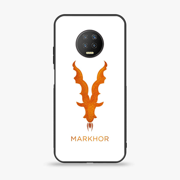 Infinix Note 7 - Markhor Series  Design 11- Premium Printed Glass soft Bumper shock Proof Case CS-18724