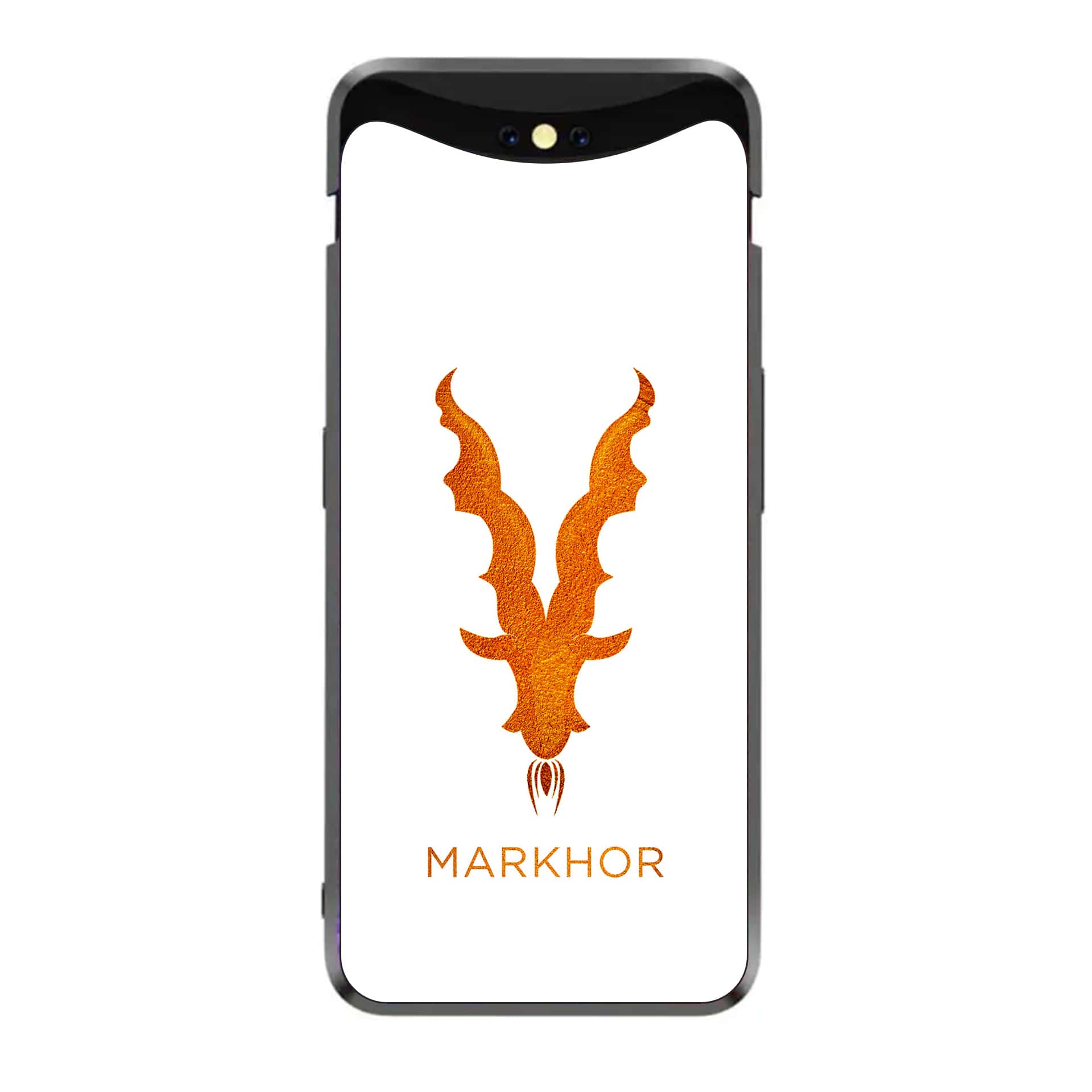 Oppo Find X - Markhor Series - Premium Printed Glass soft Bumper shock Proof Case