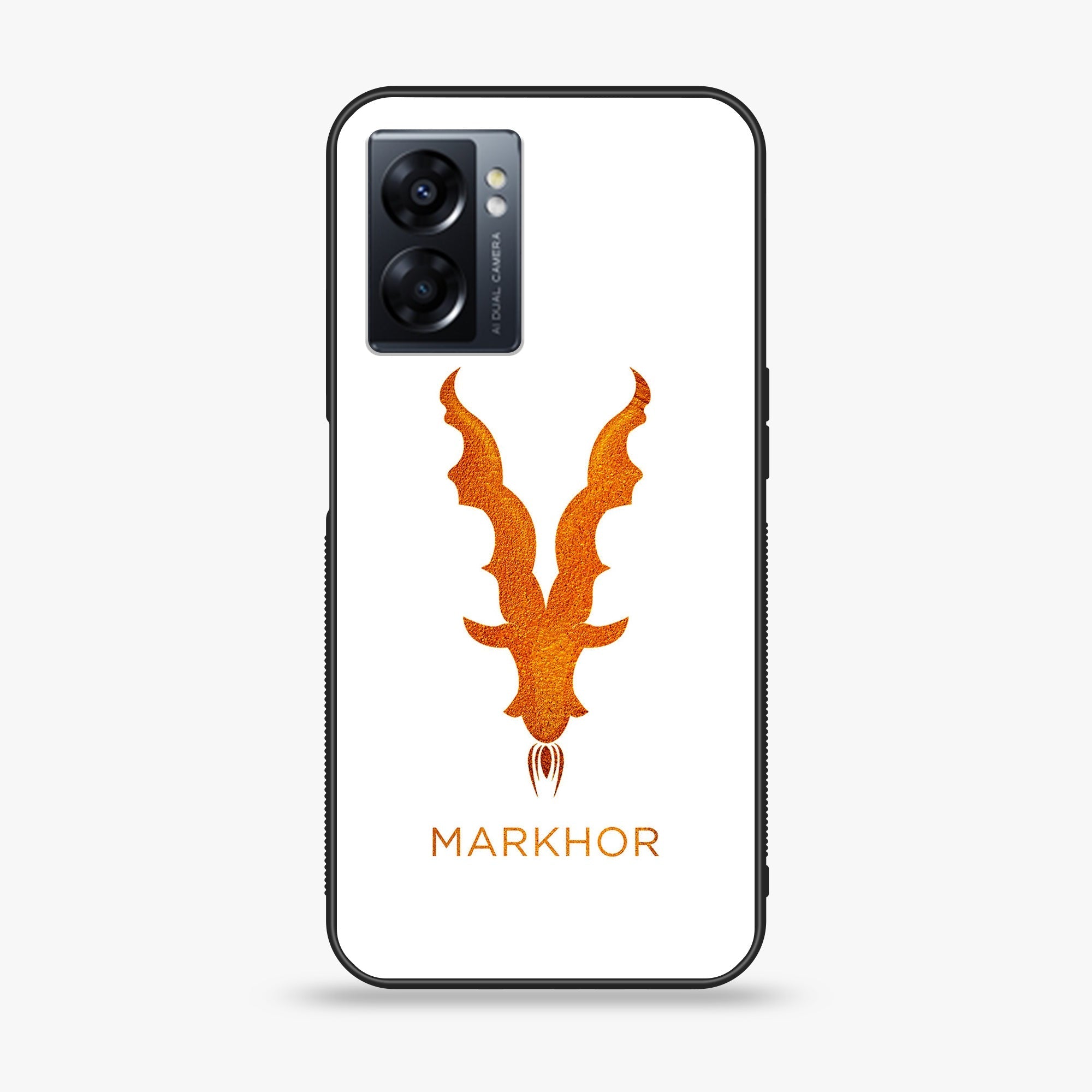 Oppo A77 4G - Markhor Series - Premium Metal Printed soft Bumper shock Proof Case