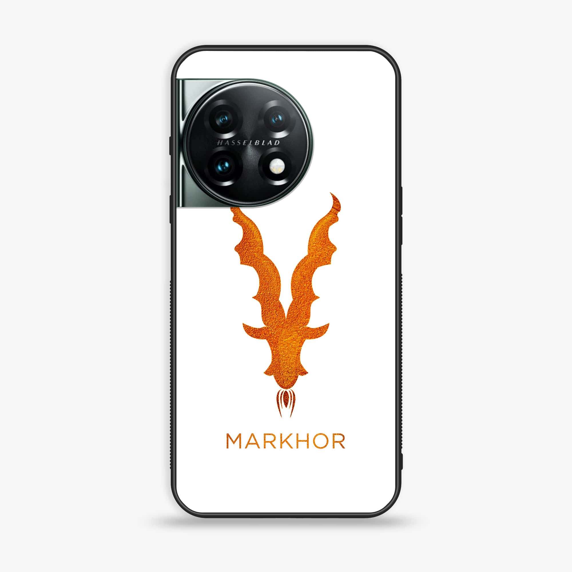 OnePlus 11 5G -Markhor Series- Premium Printed Glass soft Bumper shock Proof Case