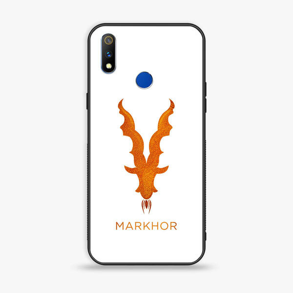 Realme 3 Markhor Design 11  Premium Printed Glass soft Bumper shock Proof Case  CS-36041
