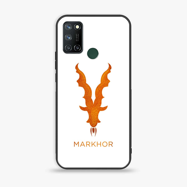 Realme 7i- Markhor Design 11- Premium Printed Glass soft Bumper shock Proof Case CS-26082