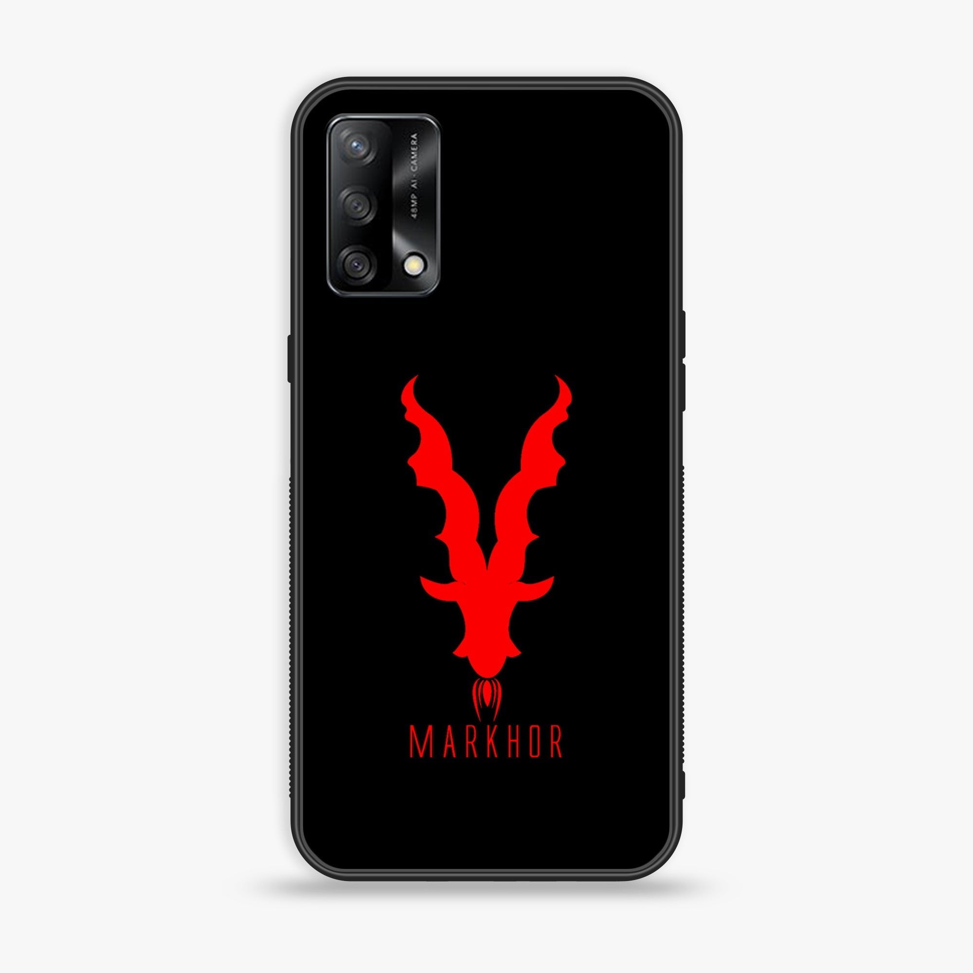 Oppo F19s  - Markhor Series - Premium Metal Printed soft Bumper shock Proof Case