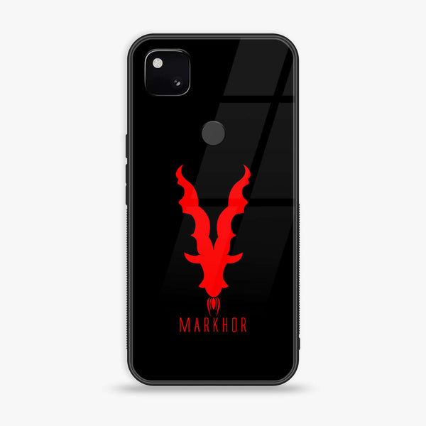 Google Pixel 4A 4G - Markhor Design 10 - Premium Metal Printed soft Bumper Shock Proof Case CS-15265