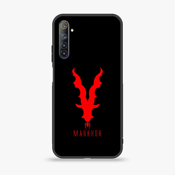 Realme 6 Markhor Design 6  Premium Printed Glass soft Bumper shock Proof Case CS-17910