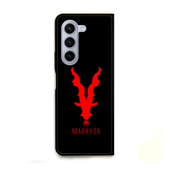 Galaxy Z Fold 5 - Markhor Design 10  -  Premium Metal Printed soft Bumper shock Proof Case  CS-41970