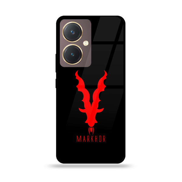 Vivo Y27 - Markhor Design 10  - Premium Printed Glass soft Bumper shock Proof Case  CS-42287