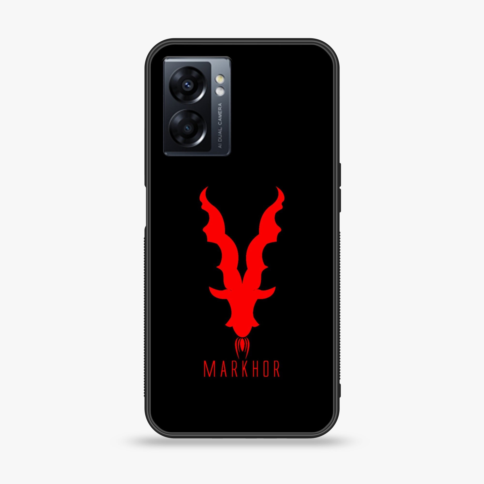 Oppo A77 4G - Markhor Series - Premium Metal Printed soft Bumper shock Proof Case