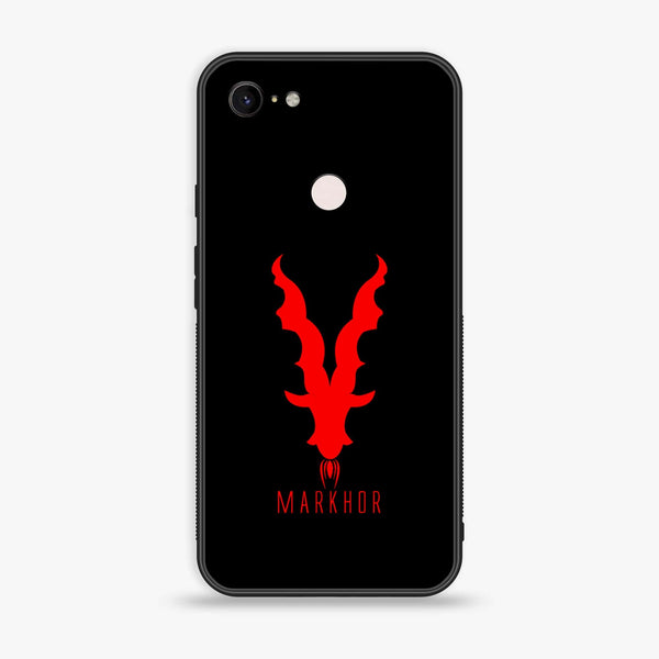 Google Pixel 3 XL- Markhor Design 10- Premium Printed Glass soft Bumper shock Proof Case CS-11280