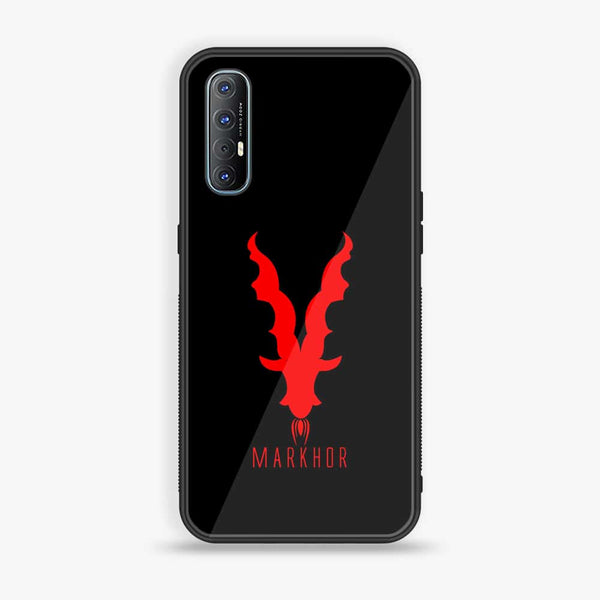 Oppo Reno 3 Pro 5g - Markhor Design 10  - Premium Metal Printed soft Bumper shock Proof Case CS-31915