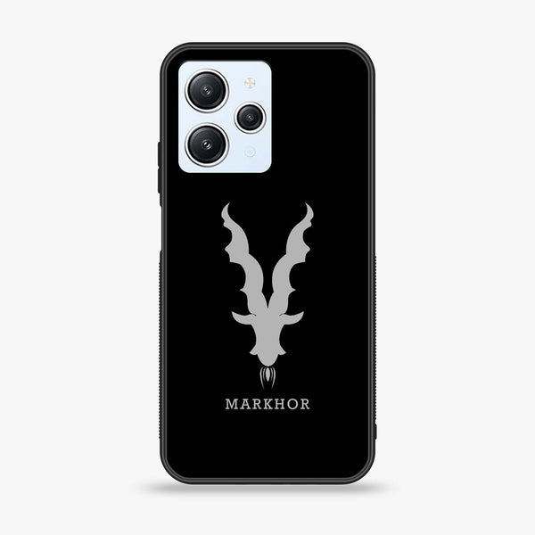 Xiaomi Redmi 12 - Markhor Design 9 - Premium Printed Glass soft Bumper shock Proof Case CS-9712 CS-9727