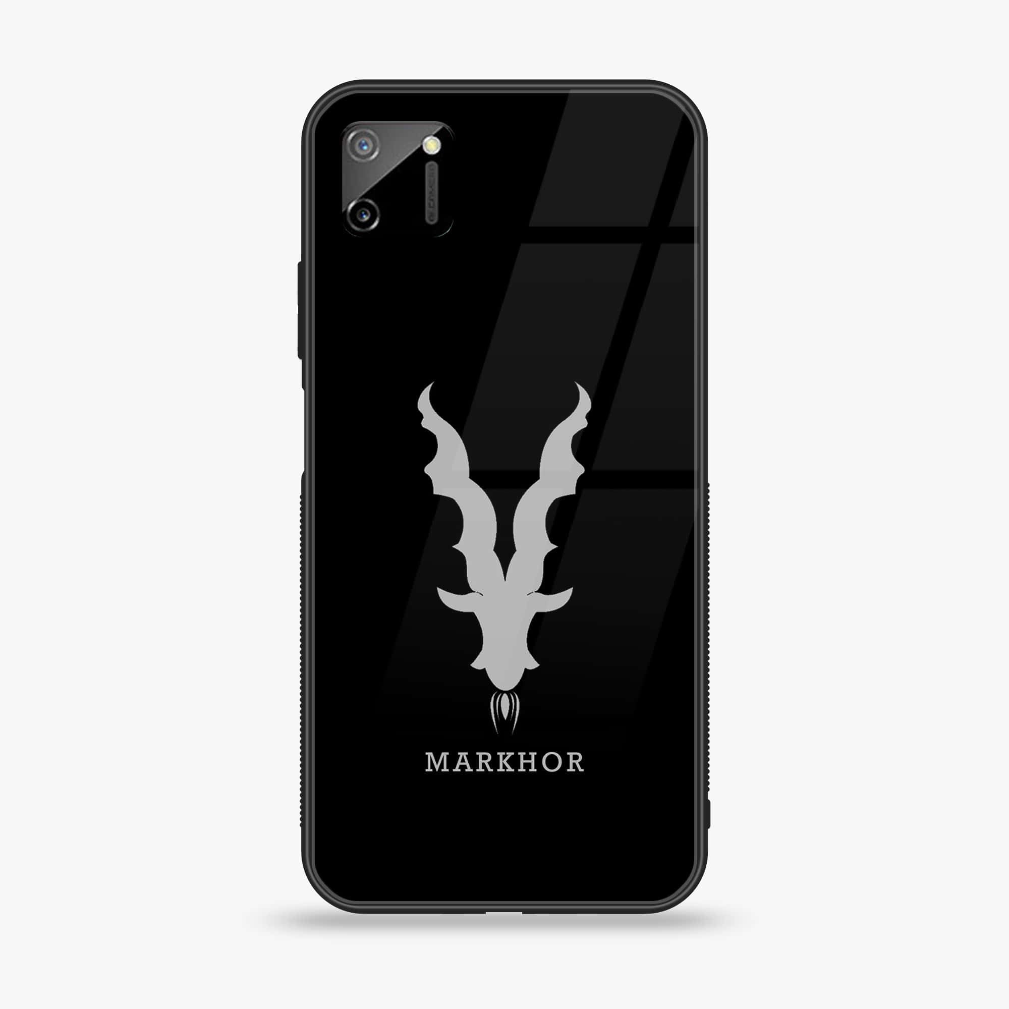 Realme C11 - Markhor Series - Premium Printed Glass soft Bumper shock Proof Case