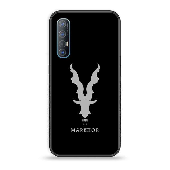 Oppo Find X2 Neo - Markhor  Design 9  - Premium Printed Glass soft Bumper shock Proof Case  CS-33011