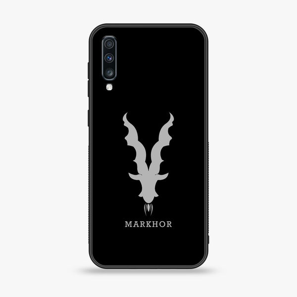 Samsung Galaxy A70 -Markhor Design 9 - Premium Printed Glass soft Bumper shock Proof Case CS-21789