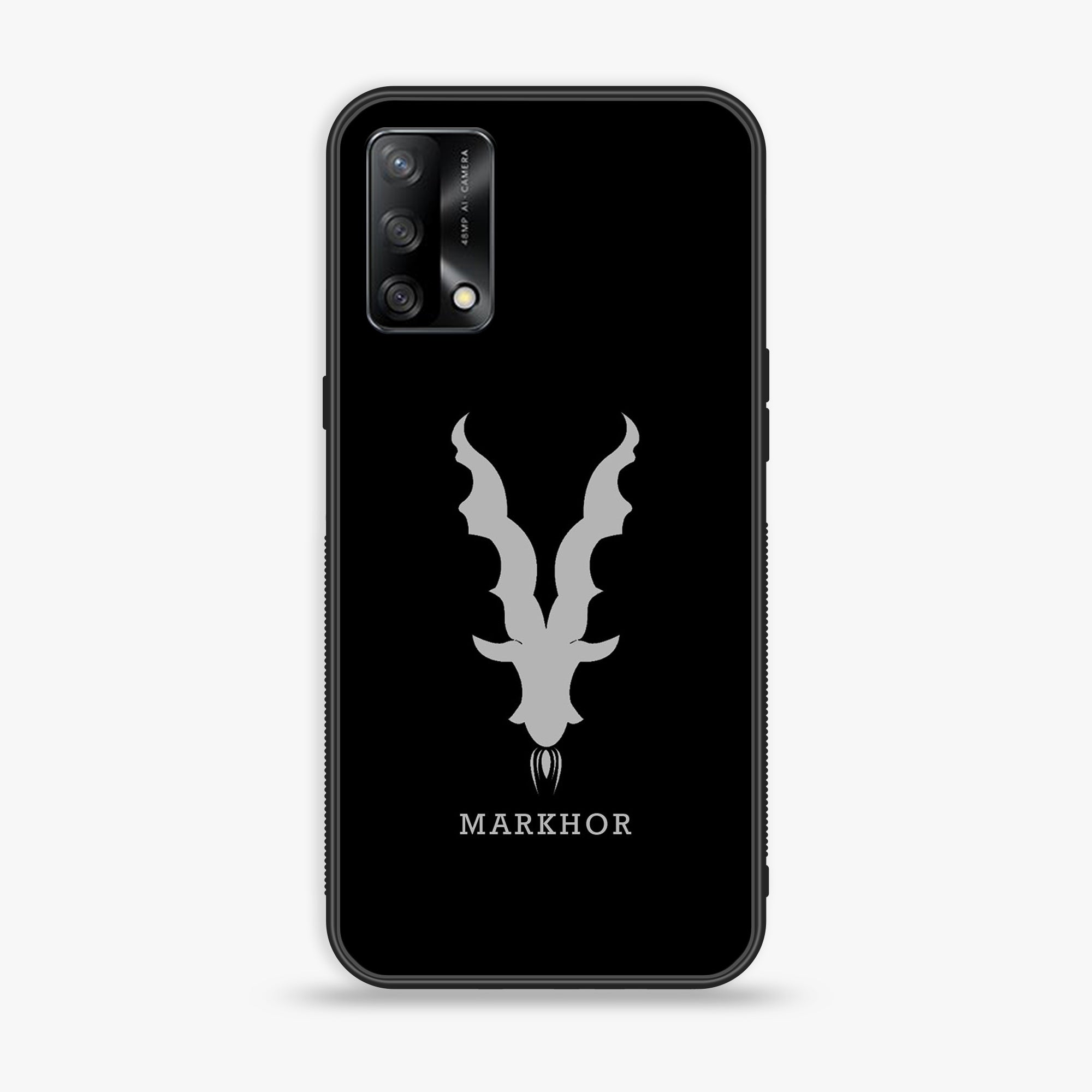 Oppo F19s  - Markhor Series - Premium Metal Printed soft Bumper shock Proof Case