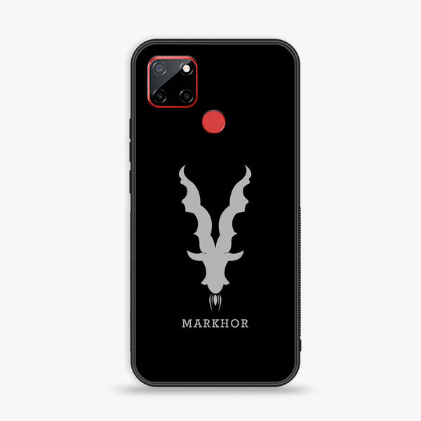 Realme C12/C25 Markhor Design 9 Premium Printed Glass soft Bumper shock Proof Case CS-22934