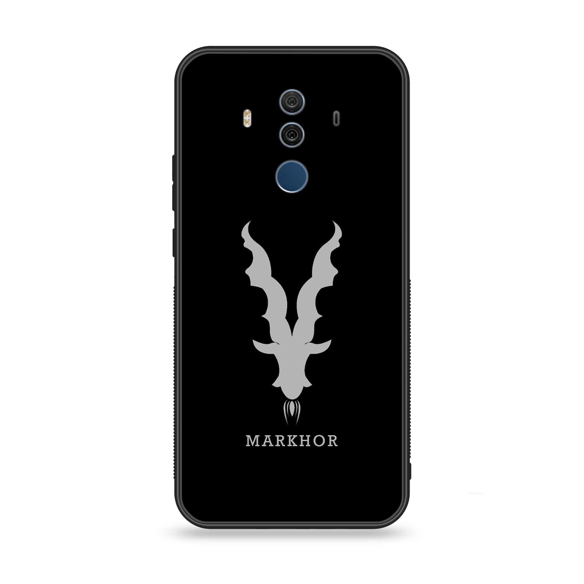 Huawei Mate 10 Pro - Markhor Series - Premium Printed Glass soft Bumper shock Proof Case