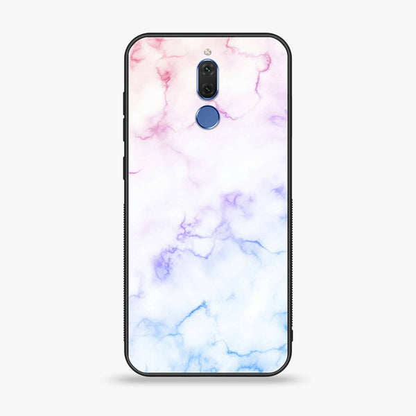 Huawei Mate 10 Lite - White Marble Design 2 - Premium Printed Glass soft Bumper shock Proof Case CS-15281