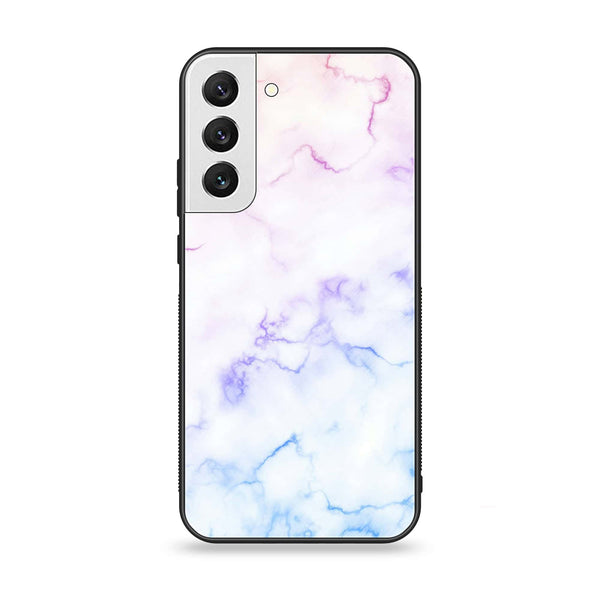 Samsung Galaxy S22 Plus- White  Marble Design 2  - Premium Metal Printed soft Bumper shock Proof Case  CS-33235