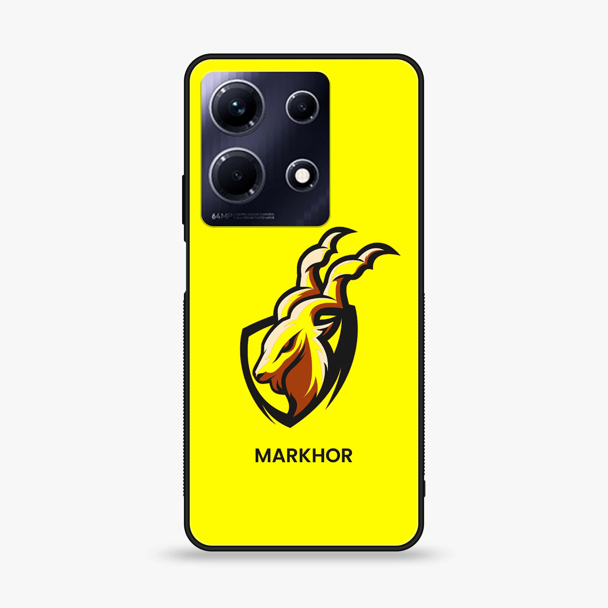 Infinix Note 30 - Markhor Series - Premium Printed Glass soft Bumper shock Proof Case