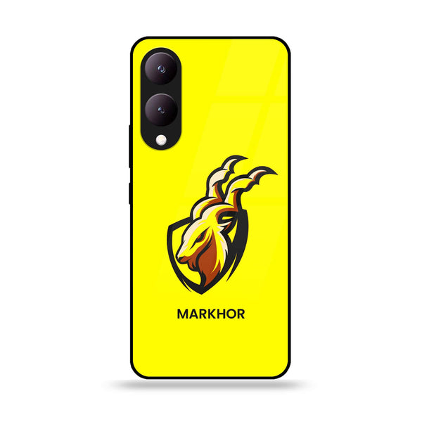 Vivo Y17S - Markhor Design 8- Premium Printed Glass soft Bumper shock Proof Case CS-12698 CS-13345