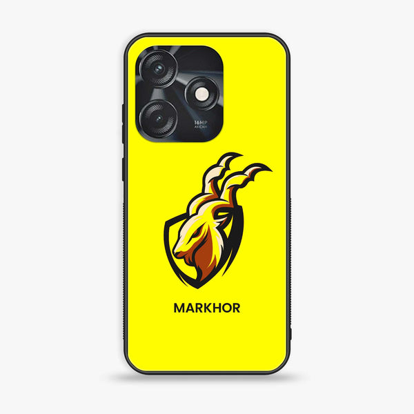 Tecno Spark 10C - Markhor Design 9 - Premium Printed Glass soft Bumper shock Proof Case CS-8144
