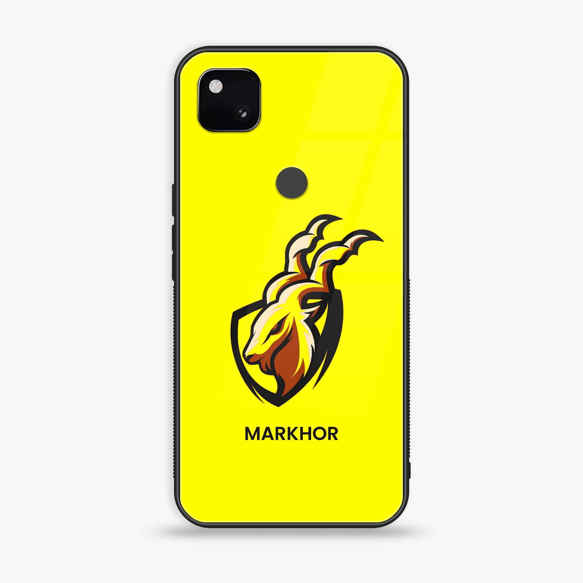 Google Pixel 4A 4G - Markhor Series - Premium Metal Printed soft Bumper Shock Proof Case