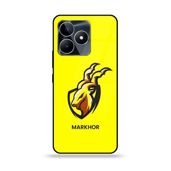 Realme Note 50 - Markhor Design 8- Premium Printed Glass soft Bumper shock Proof Case CS-13207