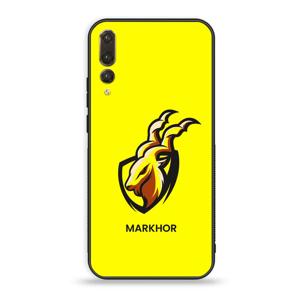 Huawei P20 Pro - Markhor Design 8 - Premium Printed Glass soft Bumper shock Proof Case CS-19716