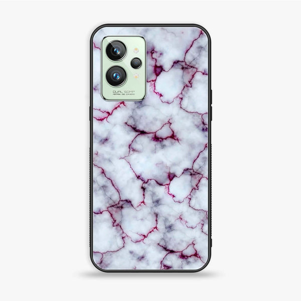 Realme GT 2 Pro - White Marble Series - Premium Printed Glass soft Bumper shock Proof Case