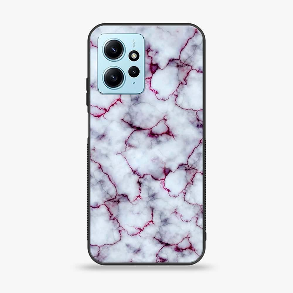 Xiaomi Redmi Note 12 - White Marble Series - Premium Printed Glass soft Bumper shock Proof Case