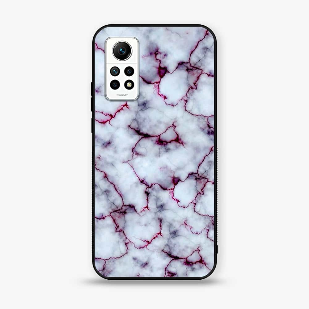 Xiaomi Redmi Note 12 Pro - White Marble Series - Premium Printed Glass soft Bumper shock Proof Case