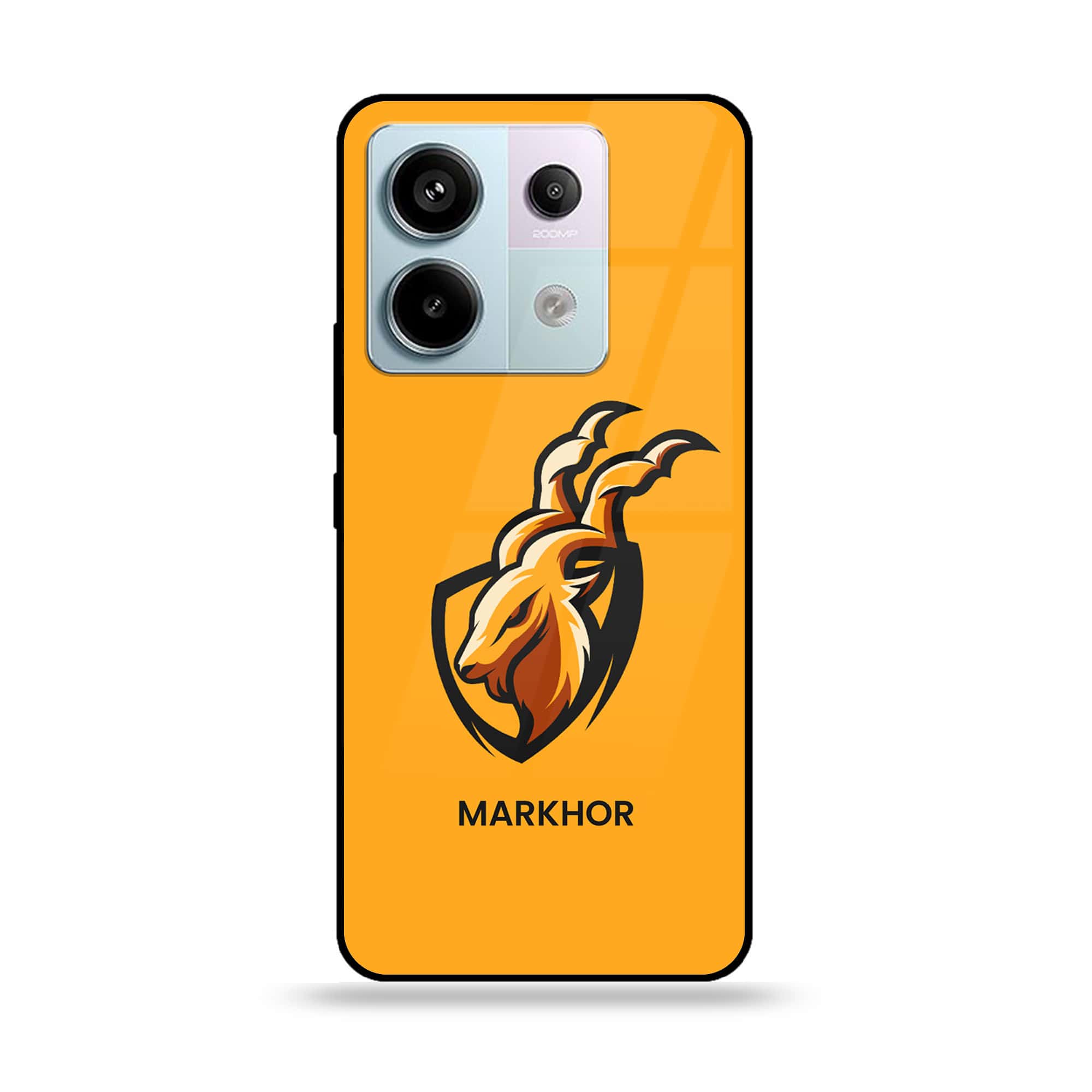 Redmi Note 13 - Markhor Series - Premium Metal Printed soft Bumper shock Proof Case