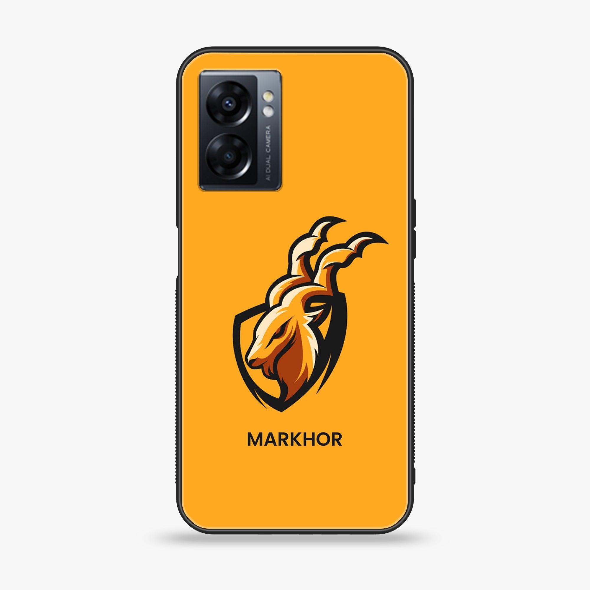 Oppo A77 4G - Markhor Series - Premium Metal Printed soft Bumper shock Proof Case