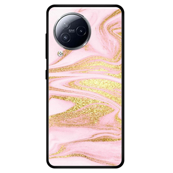 XIAOMI CIVI 3 - Pink Marble Series - Premium Metal  Printed soft Bumper shock Proof Case  CS-29500