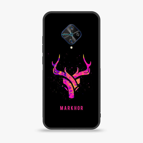 Vivo S1 Pro - Markhor  Design 6 - Premium Printed Glass soft Bumper shock Proof Case  CS-25048