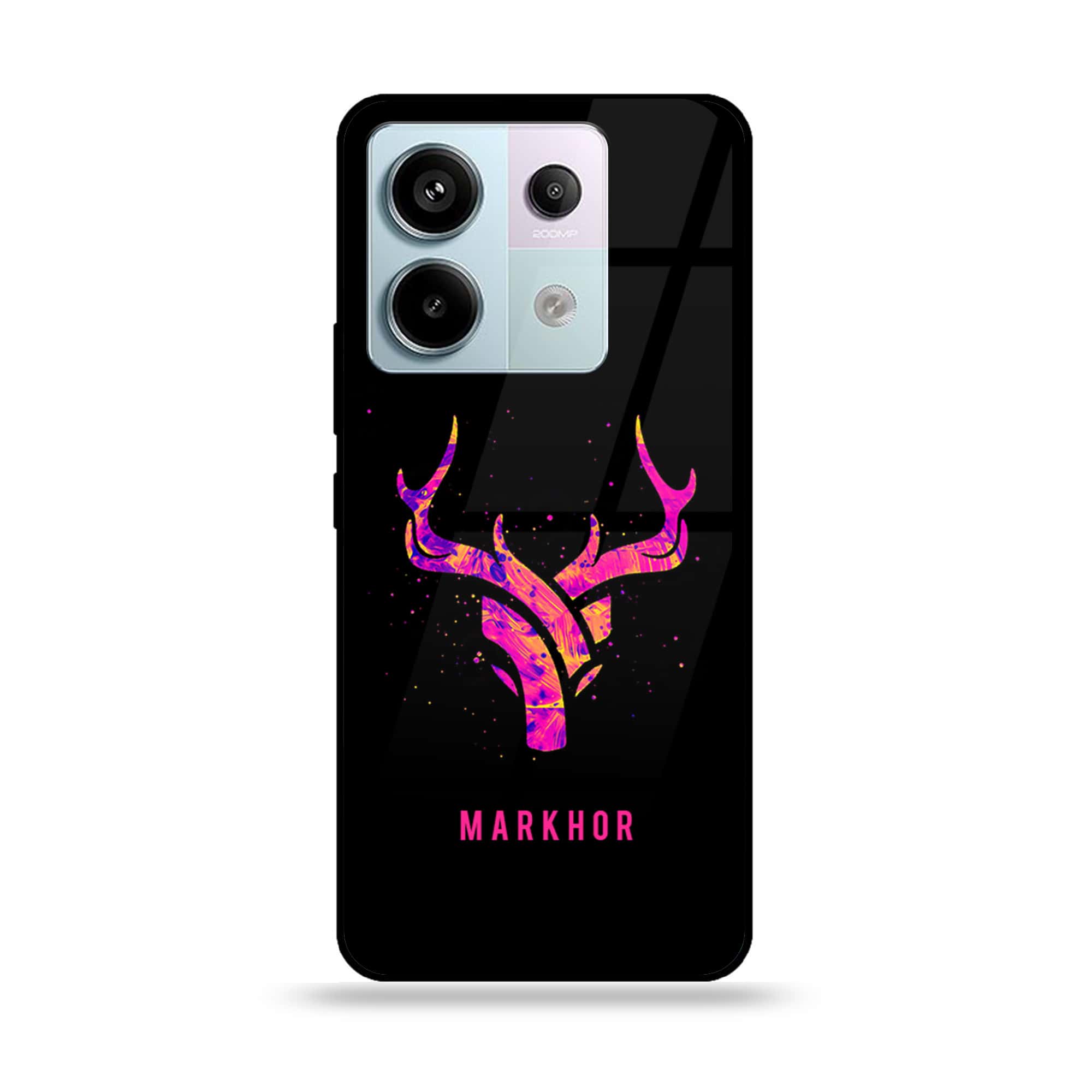 Redmi Note 13 - Markhor Series - Premium Metal Printed soft Bumper shock Proof Case