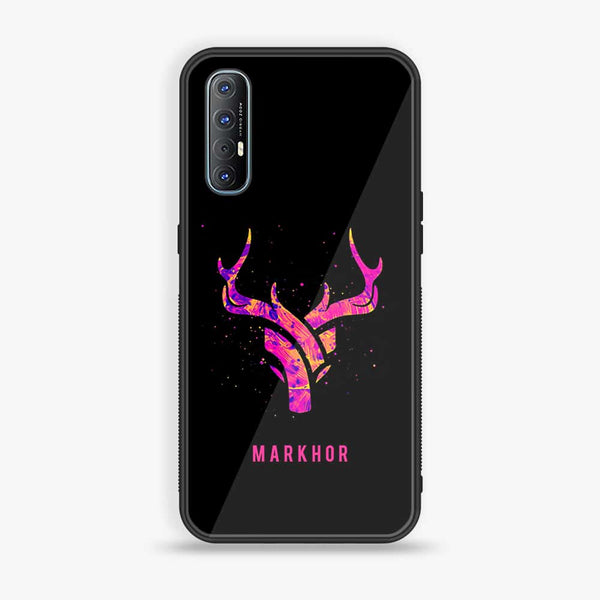 Oppo Reno 3 Pro 5g - Markhor Design 6- Premium Printed Glass soft Bumper shock Proof Case CS-11935