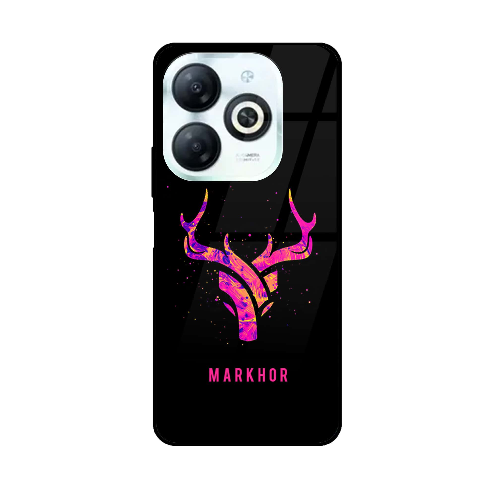 Tecno Spark 20 - Markhor Series - Premium Printed Glass soft Bumper shock Proof Case