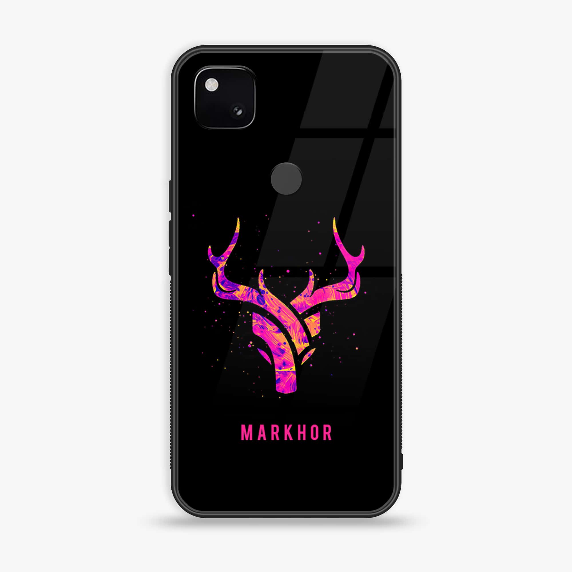 Google Pixel 4A 4G - Markhor Series - Premium Metal Printed soft Bumper Shock Proof Case