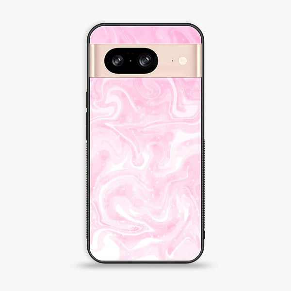 Google Pixel 8 - Pink Marble Design 9- Premium Metal Printed soft Bumper Shock Proof CaseCS-44492