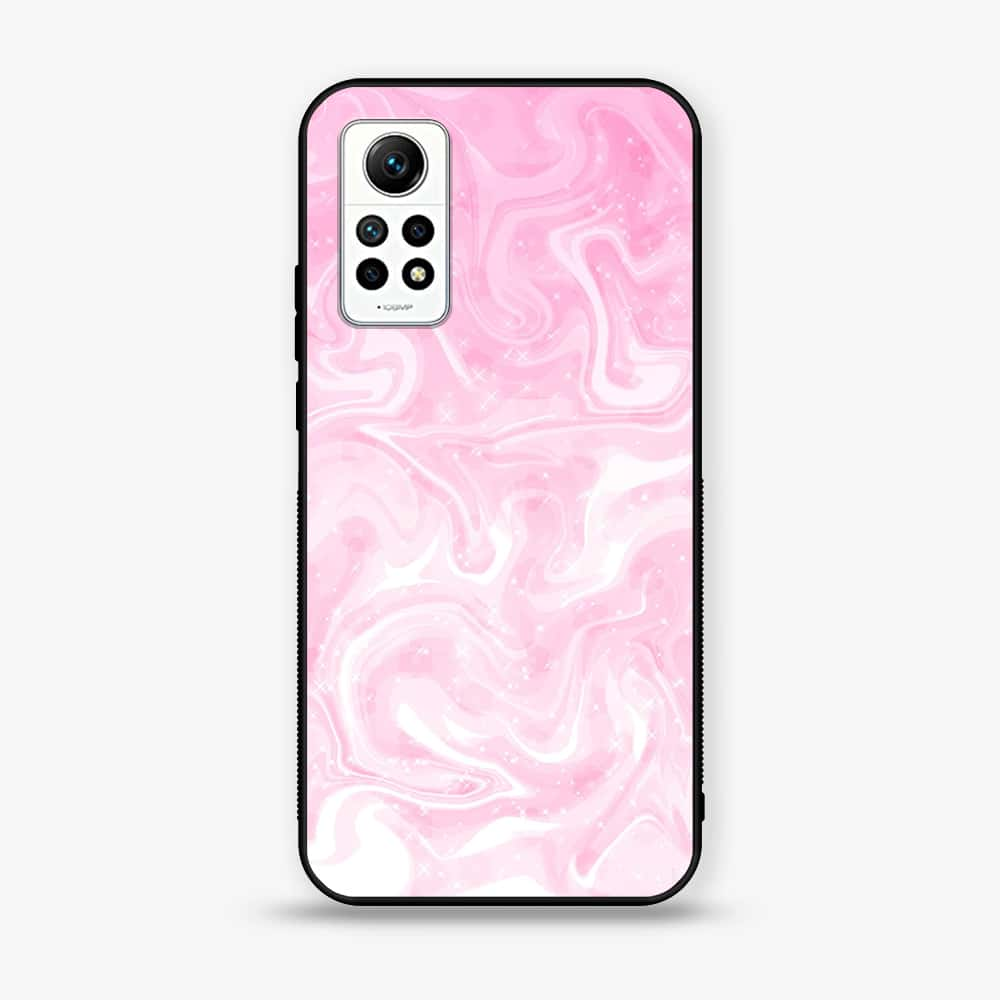 Xiaomi Redmi Note 12 Pro - Pink Marble Series - Premium Printed Glass soft Bumper shock Proof Case