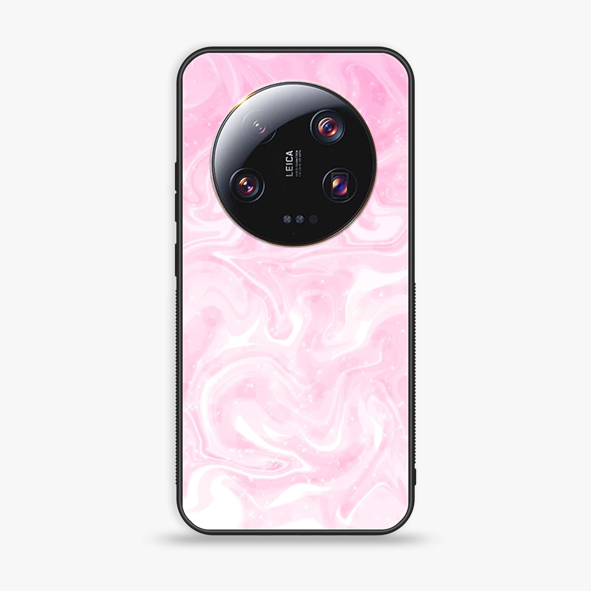 Xiaomi 13 Ultra - Pink Marble Series - Premium Printed Glass soft Bumper shock Proof Case