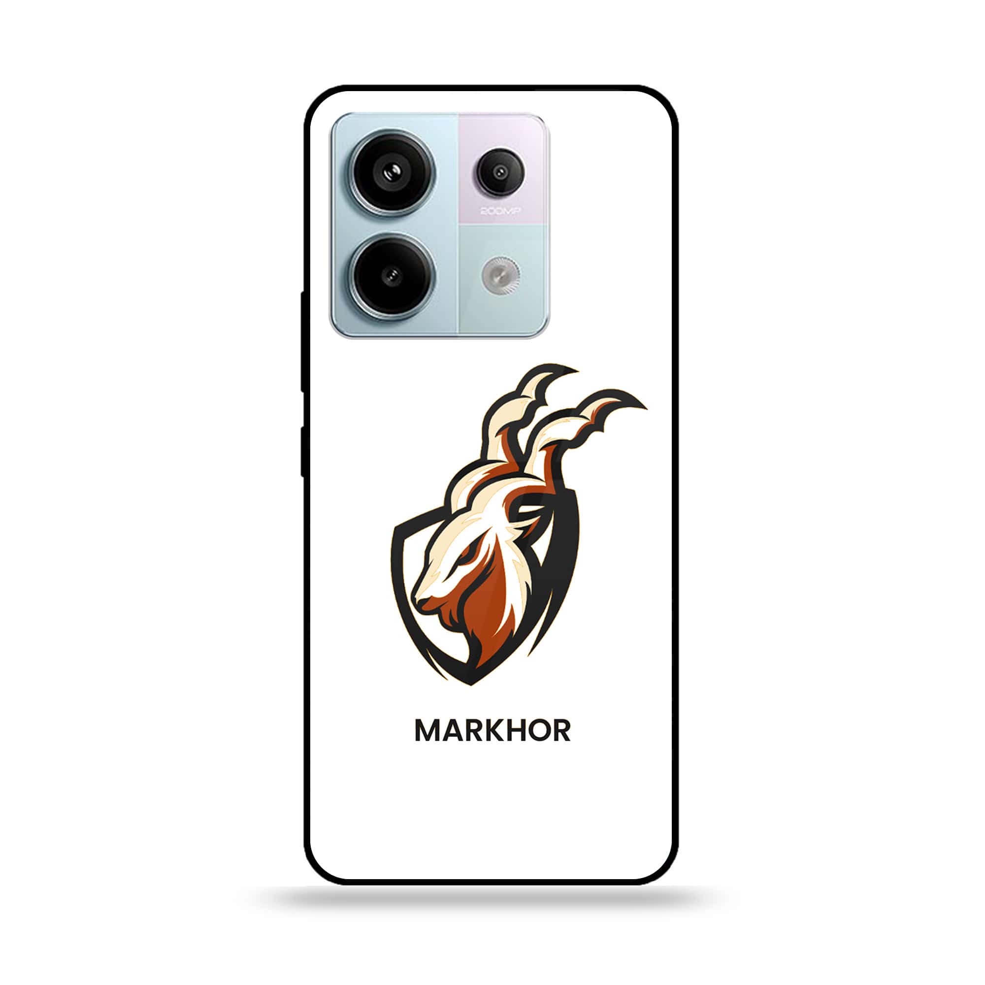 Redmi Note 13 - Markhor Series - Premium Metal Printed soft Bumper shock Proof Case