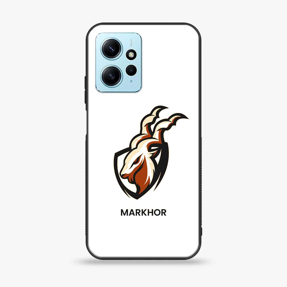 Xiaomi Redmi Note 12 - Markhor Series - Premium Printed Glass soft Bumper shock Proof Case