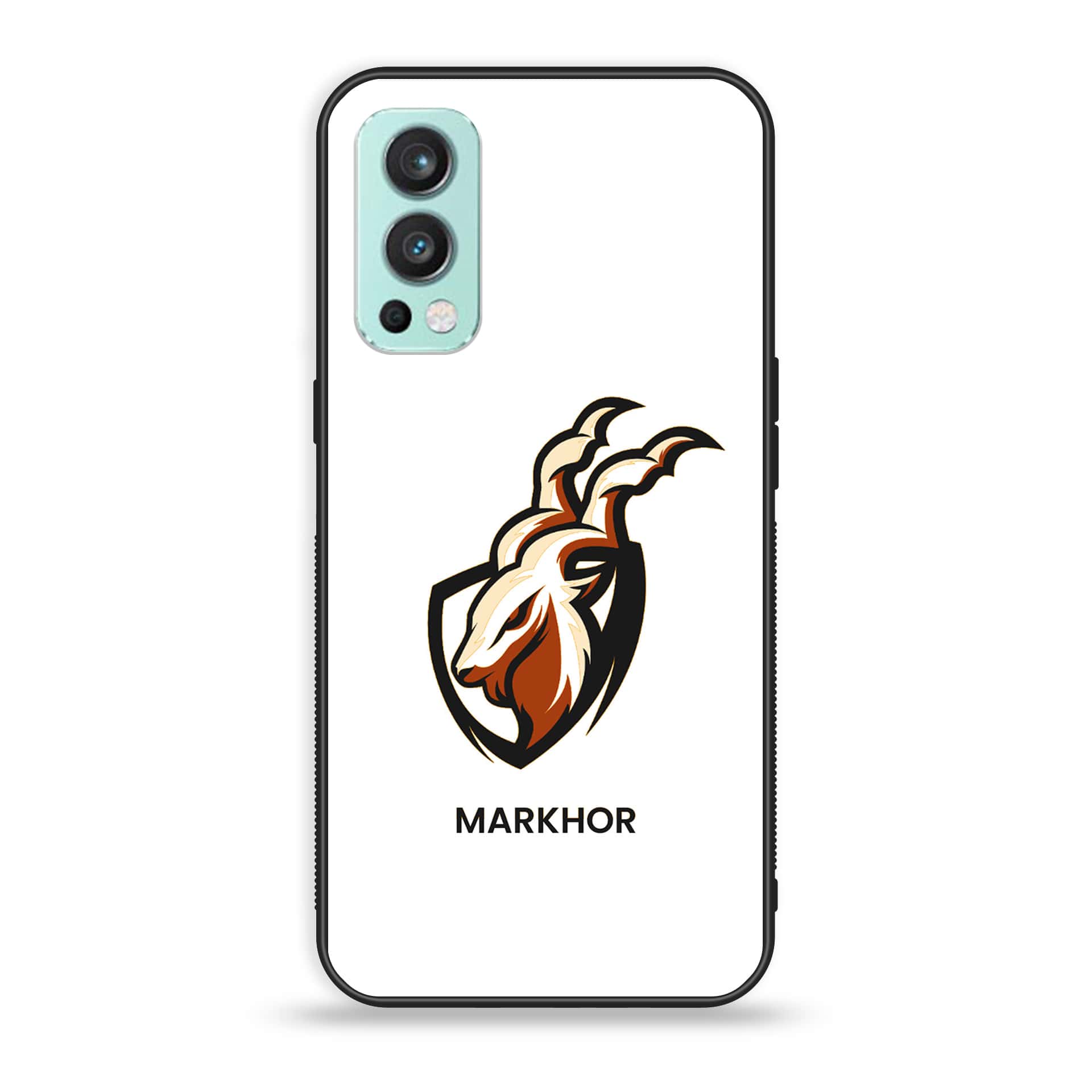 OnePlus Nord 2 5G - Markhor Series - Premium Printed Glass soft Bumper shock Proof Case