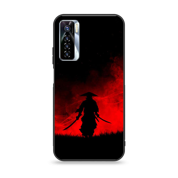 Tecno Camon 17 Pro - Ninja Series - Premium Printed Glass soft Bumper shock Proof Case