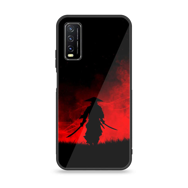 Vivo Y20 2021 Ninja Design 1  Premium Printed Glass soft Bumper shock Proof Case  CS-39920