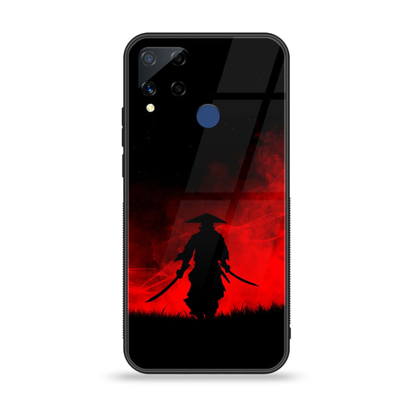 Realme C15 - Ninja Series - Premium Printed Glass soft Bumper shock Proof Case
